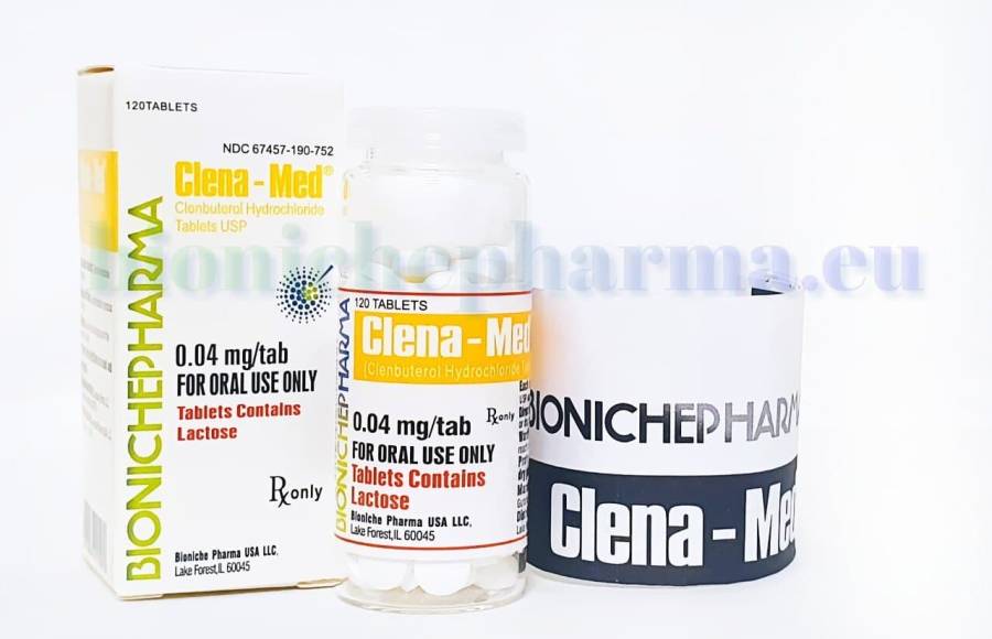 Clena-Med (Clenbuterol hydrochloride 0.04mg/tab, 120tabs/