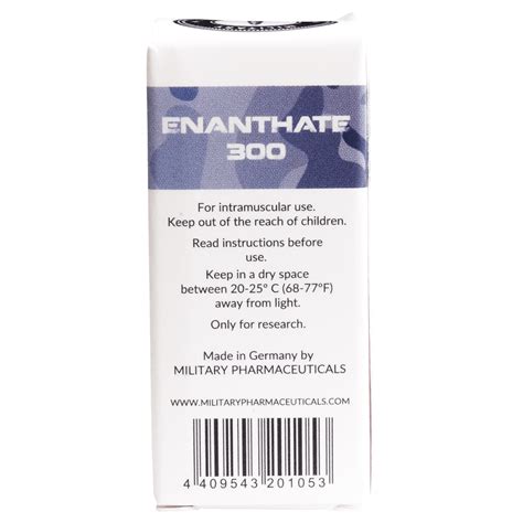 Enanthate 300 testosteron enanthate 300mg Military pharma